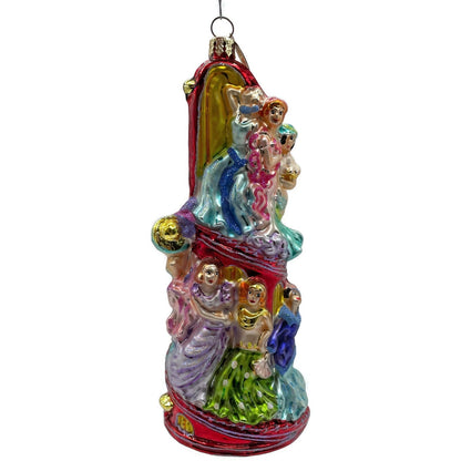 Christopher Radko Nine Ladies Dancing 12 Days Of Christmas Tree Holiday Ornament