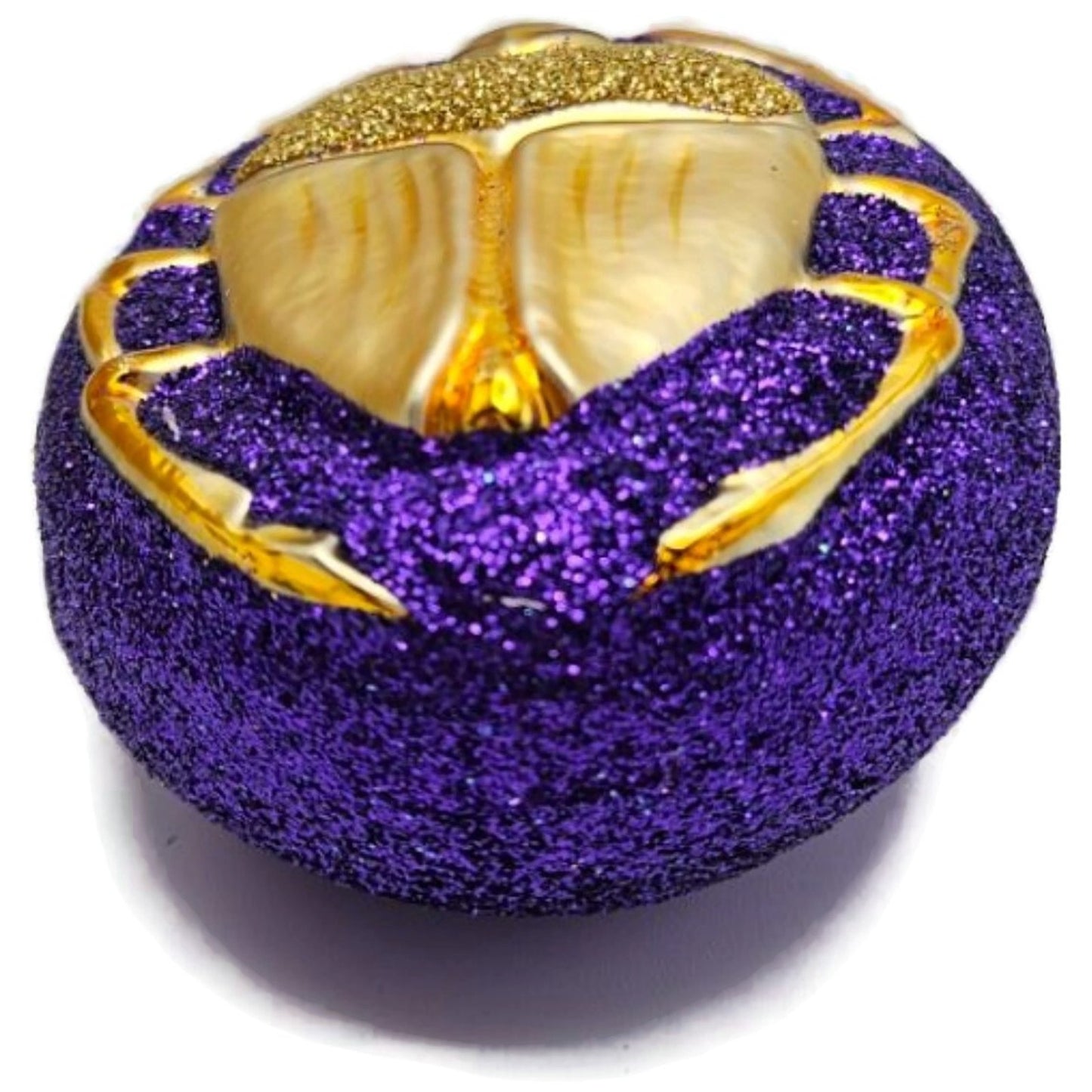Patricia Breen Cleopatras Scarab Purple Gold Bug Glass Halloween Ornament 9709
