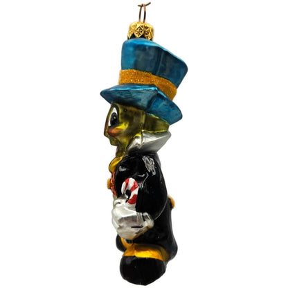 Christopher Radko By Jiminy Cricket Disney Limited Edition Christmas Ornament