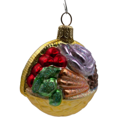 Patricia Breen Winter Vegetable Basket Gold Fall Christmas Holiday Ornament 9652