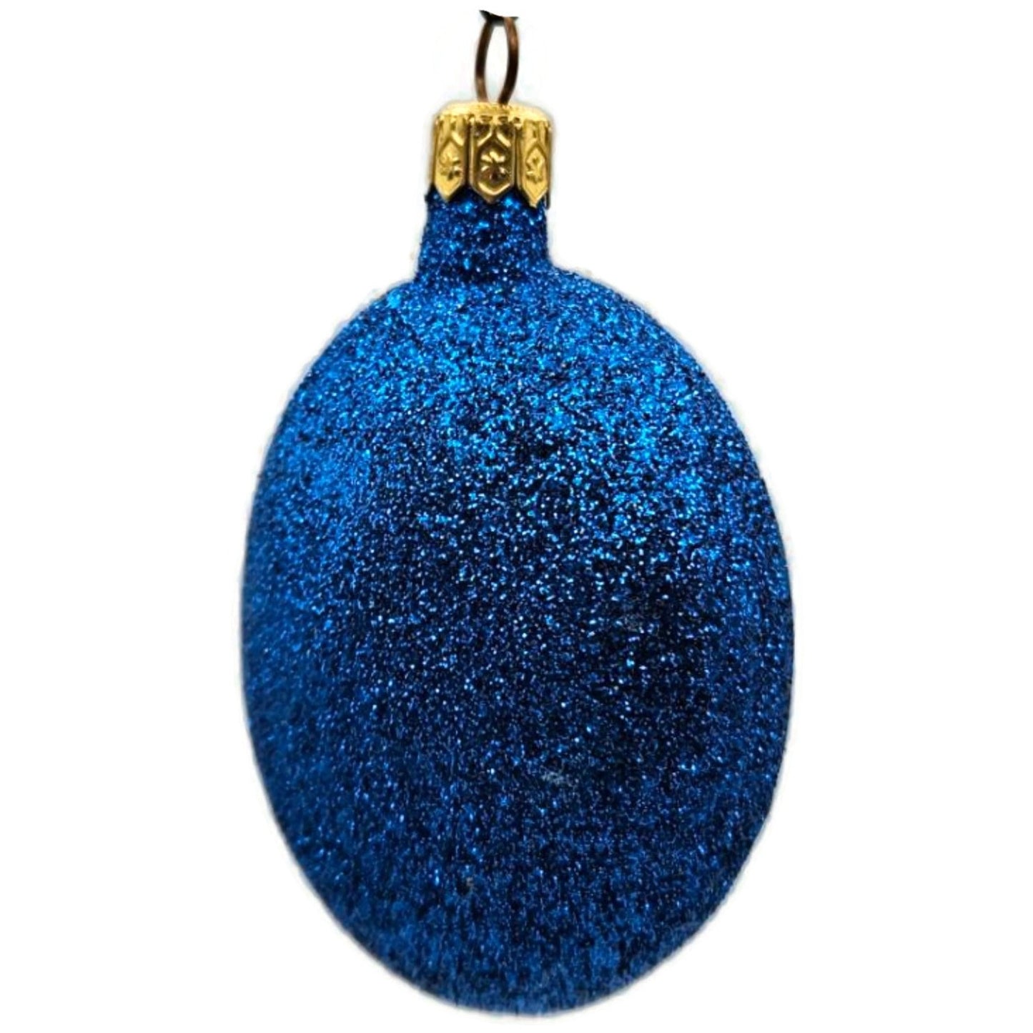 Patricia Breen Cleopatras Scarab Blue Gold Beetle Glass Christmas Ornament 9709
