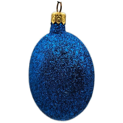 Patricia Breen Cleopatras Scarab Blue Gold Beetle Glass Christmas Ornament 9709