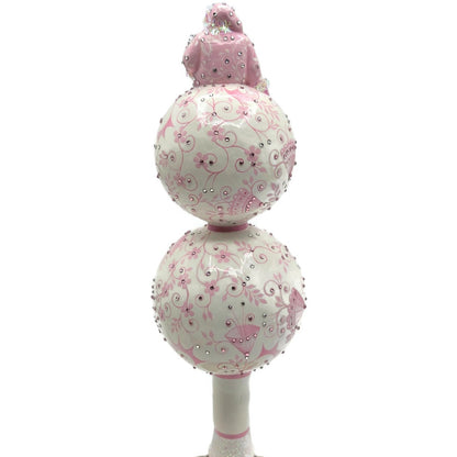Patricia Breen Summit Finial Chinoiserie Pink Spring Christmas Tree Topper CATZ