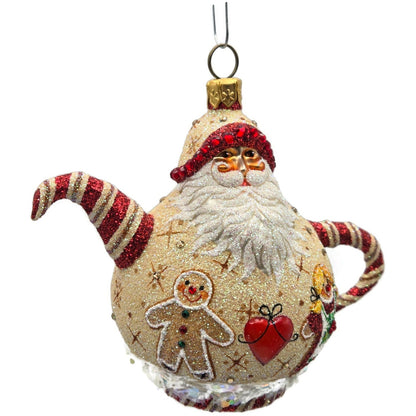 Patricia Breen And Cream Too Gingerbread Santa Snowflakes Christmas Ornament