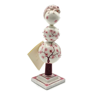 Patricia Breen Mini Chameleon Finial Bordeaux Red Spring Christmas Ornament 2878