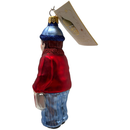 Patricia Breen Henrys First Day of School Red Blue Boy Christmas Ornament 9719