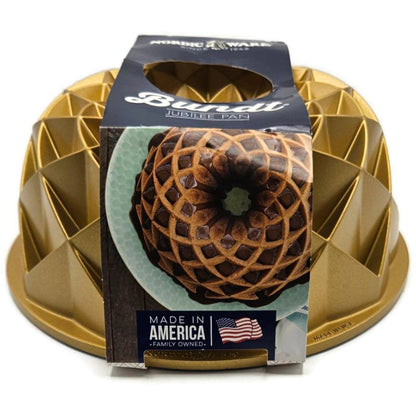 Bundt Jubilee Cake Pan Geometric Non Stick Heavy Cast Aluminum 10 Cup NordicWare