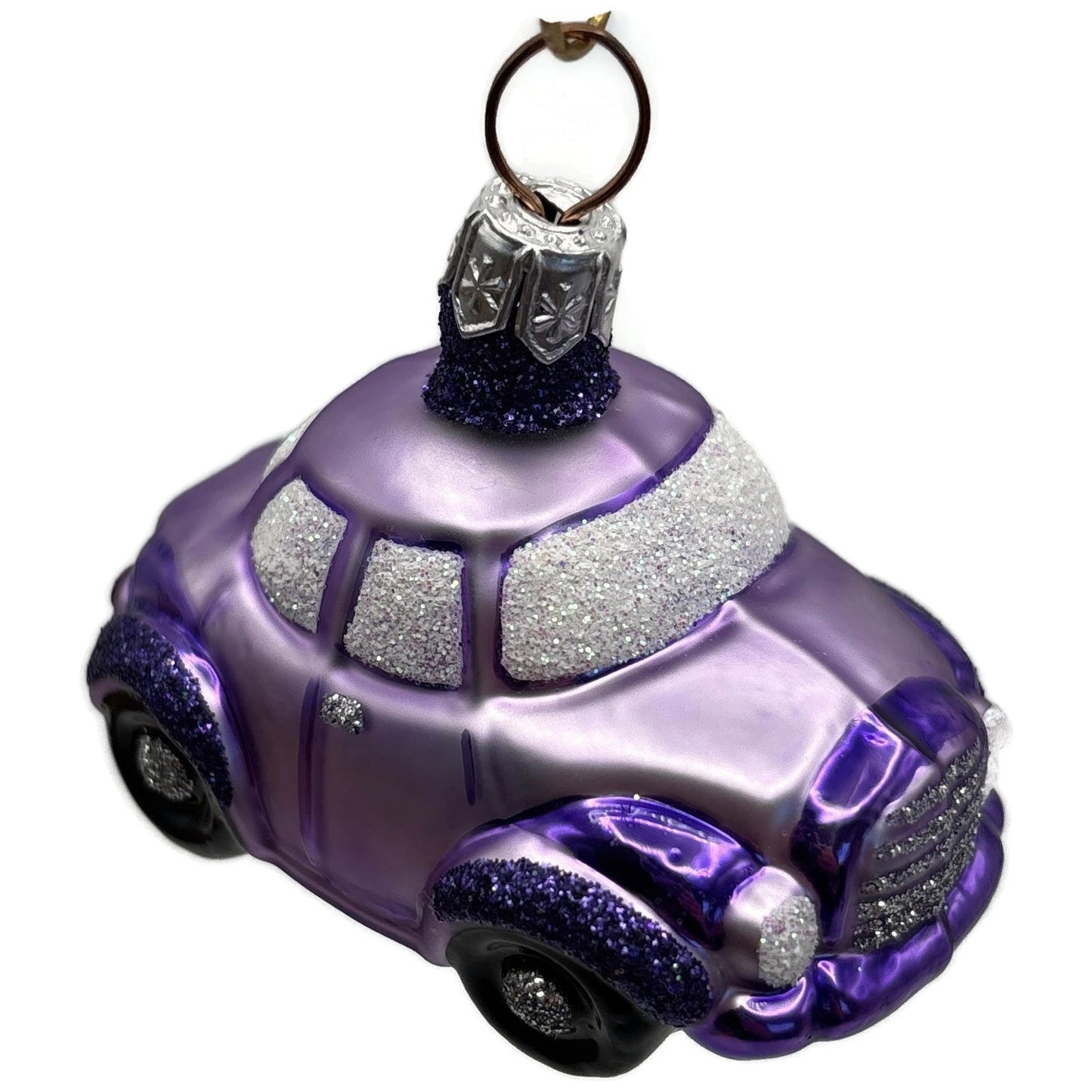 Patricia Breen Purple Car OOAK CO Christmas Ornament CATZ 9900CO