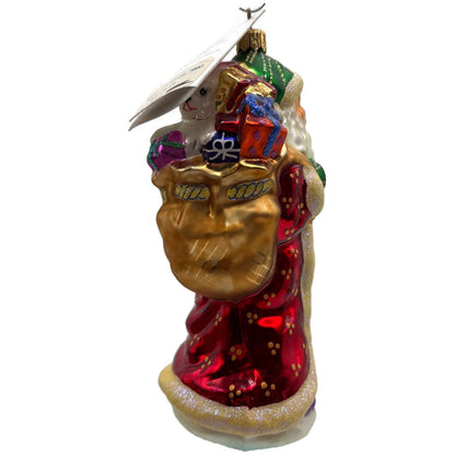Christopher Radko Father Christmas Longaberger Santa Claus Ornament 99-LON-01