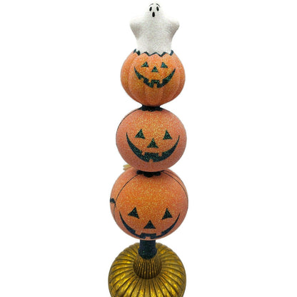 Patricia Breen Ghostly Finial Bats Spiders Jack-O-Lantern Halloween Tree Topper