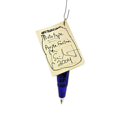 Patricia Breen Prototype Pen Purple Eric Signed One of a Kind Ornament 2400Gift