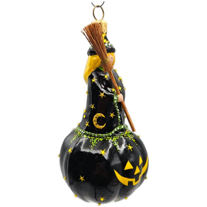 Patricia Breen Halloween Winnifred Witch Pumpkin Stars Moon Christmas Ornament