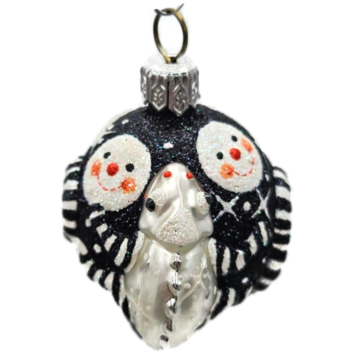 Patricia Breen For James Twice Snow Faces Chameleon Christmas Ornament 2581