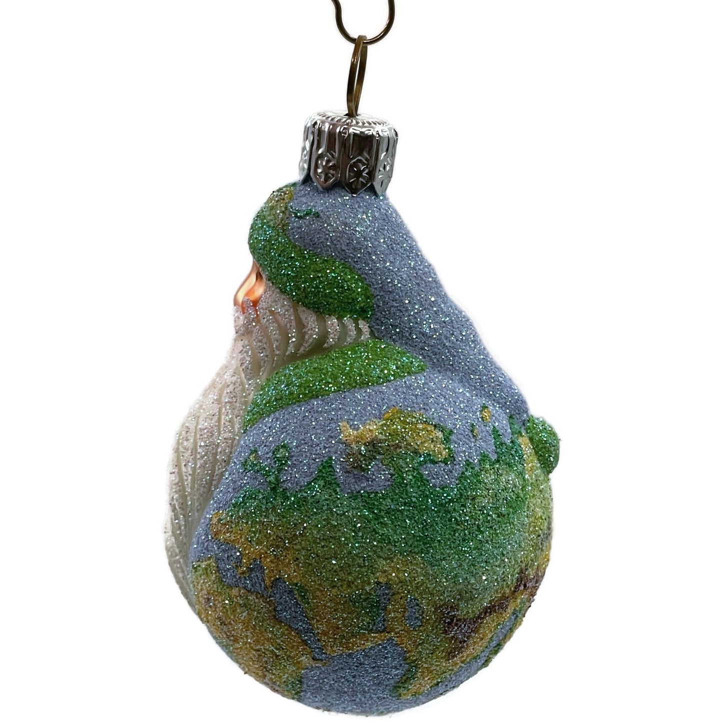 Patricia Breen Miniature Santa du Monde Globe Earth Christmas Tree Ornament