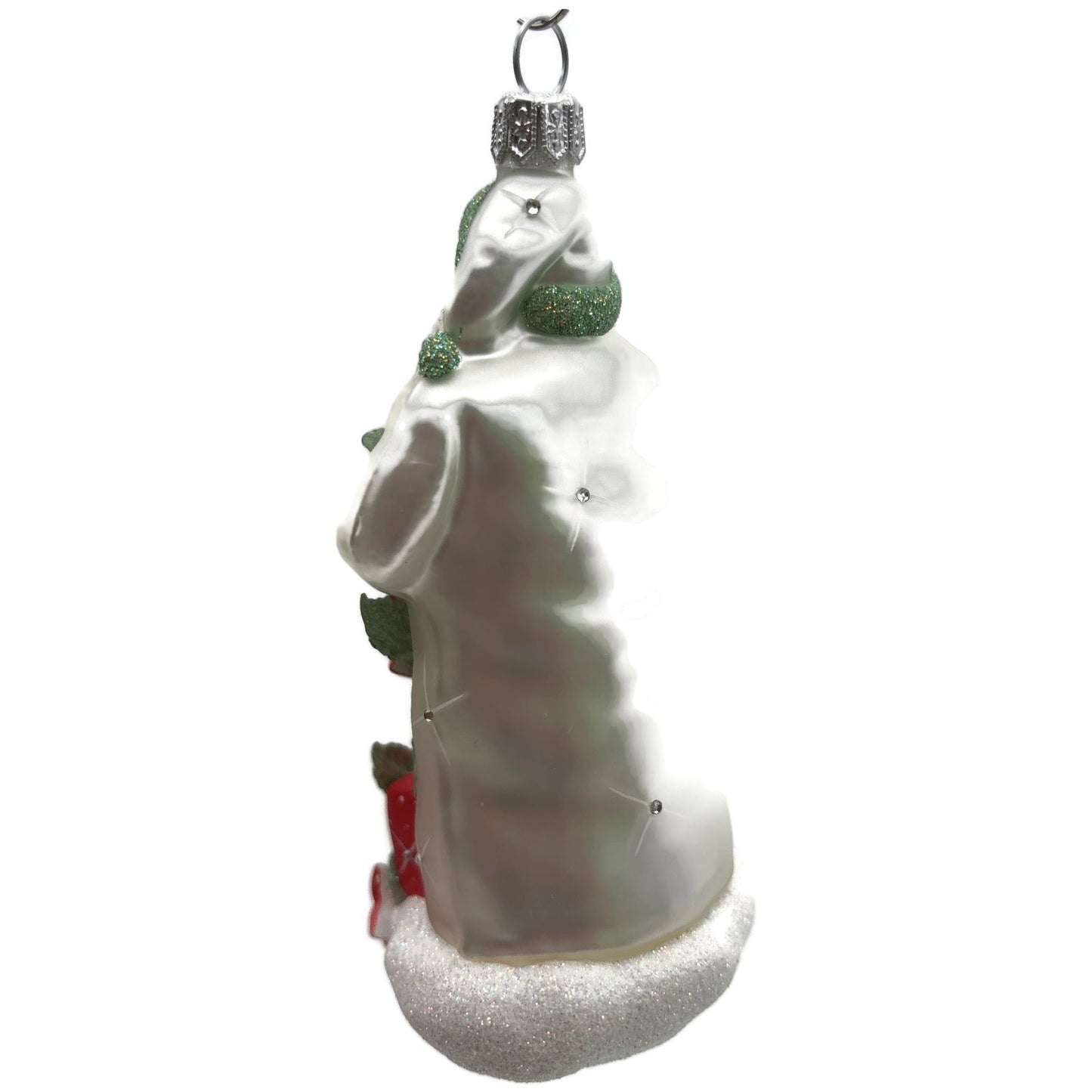 Patricia Breen Se Delecter Poinsettia Santa Claus Snowflakes Christmas Ornament