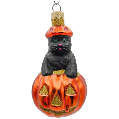 Patricia Breen Halloween Cat-O-Lantern Orange Pumpkin Gold Christmas Ornament