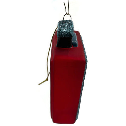 London Suitcase Blown Glass Travel Big Ben Christmas Tree Decoration Ornament
