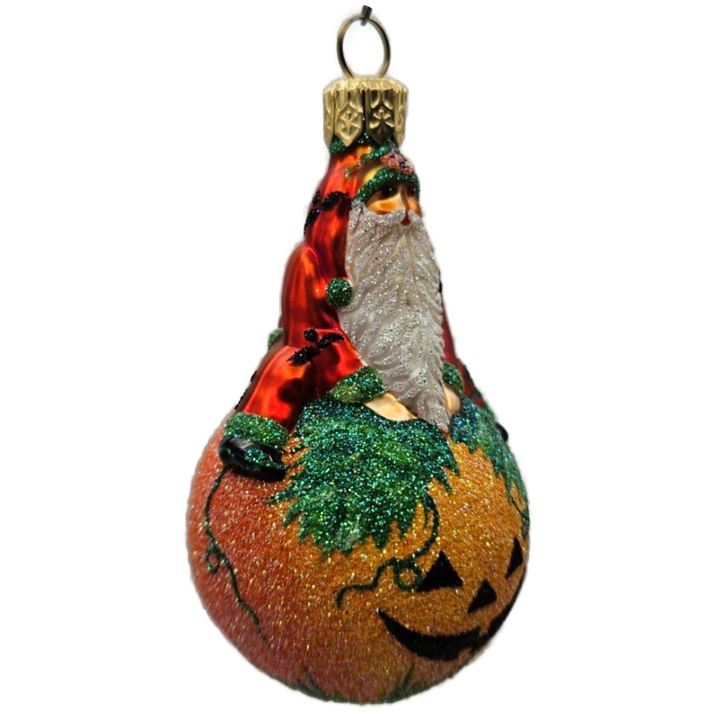Patricia Breen Halloween Snow Frolic Santa Claus Jack-O-Lantern X-Mas Ornament