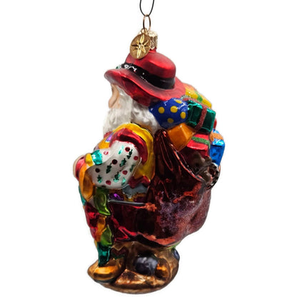 Christopher Radko Cow Boy Santa Claus Cactus Gifts Christmas Ornament 00-QVC-2