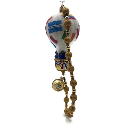 Patricia Breen Citizen of the World Hot Air Balloon Christmas Tree Ornament NM