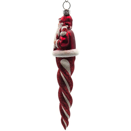 Patricia Breen Santa Sopel Red White Candy Cane Spiral Christmas Tree Ornament