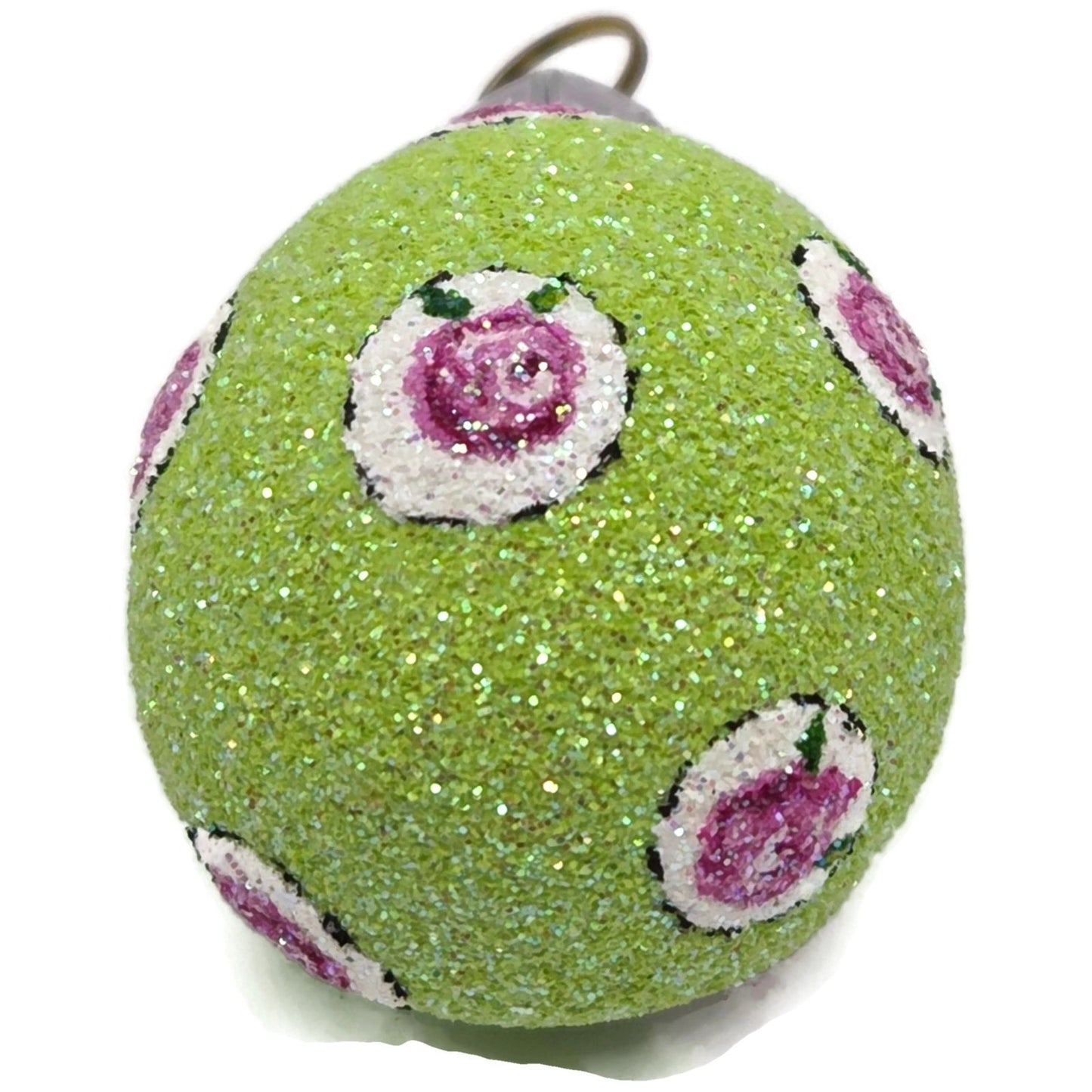 Patricia Breen Miniature Egg Tiny Rose Medallions Easter Christmas Ornament 2531