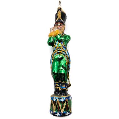 Christopher Radko Nutcracker Soldier Playing A Flute Christmas Tree Ornament