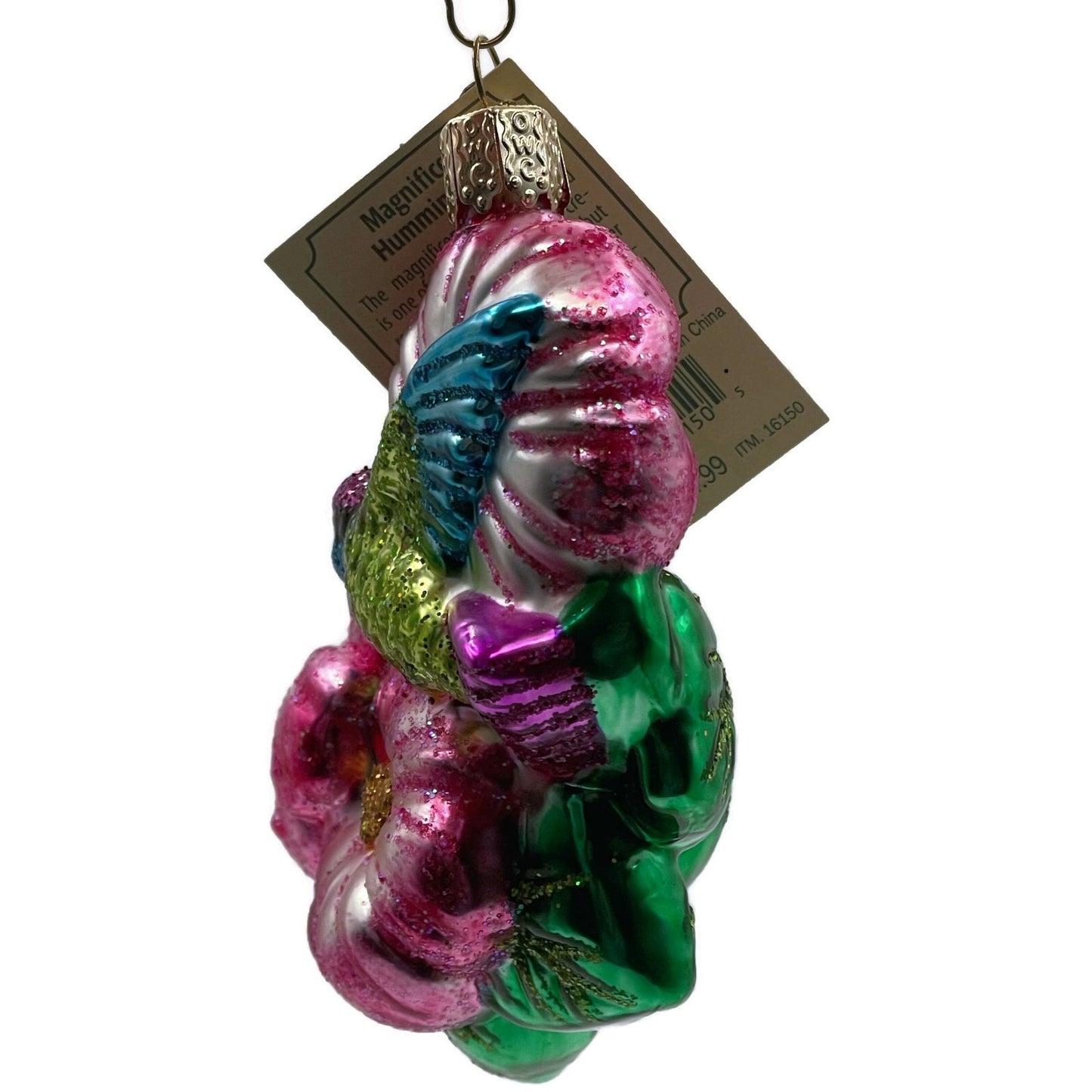 Magnificent Hummingbird Ornament Floral Christmas Tree OWC Old World Christmas