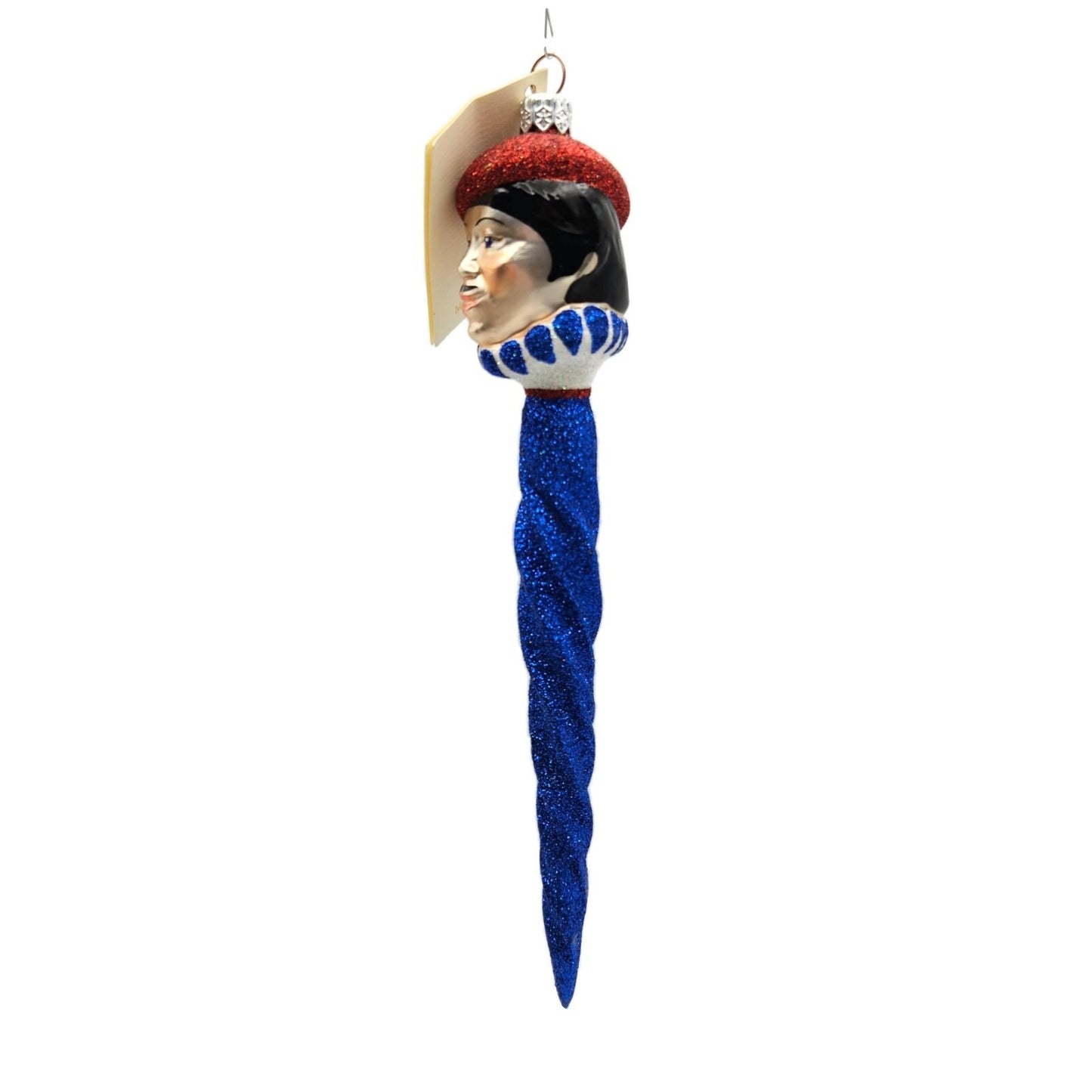 Patricia Breen French Twist Blue Glittered Icicle Christmas Holiday Ornament