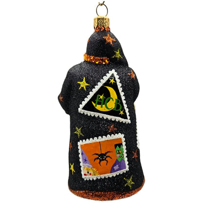 Patricia Breen Evans Santa Hob Goblins Black Moon Stars Halloween Ornament HCB