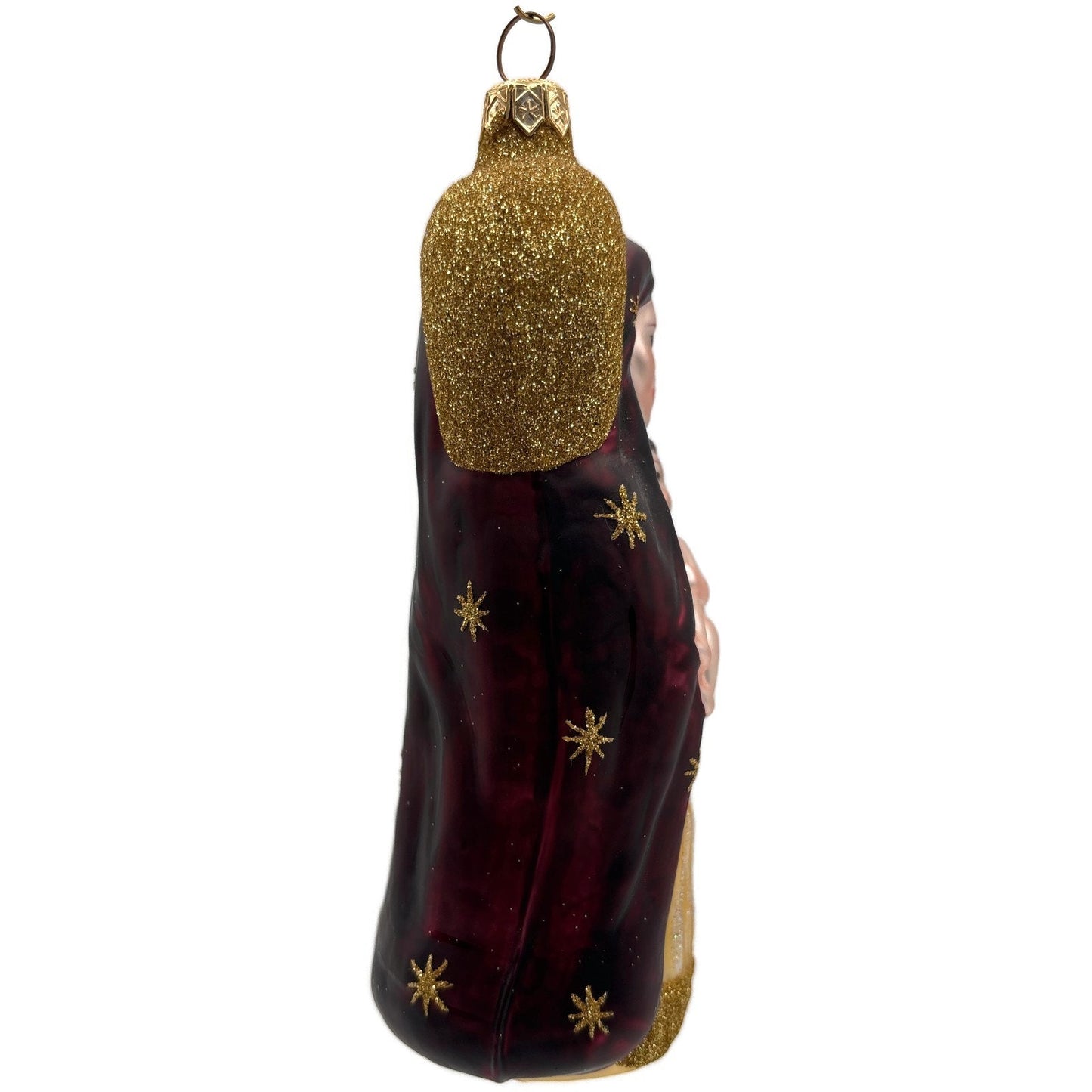 Patricia Breen Madonna of The Sun Bordeaux Stars Religious Christmas Ornament