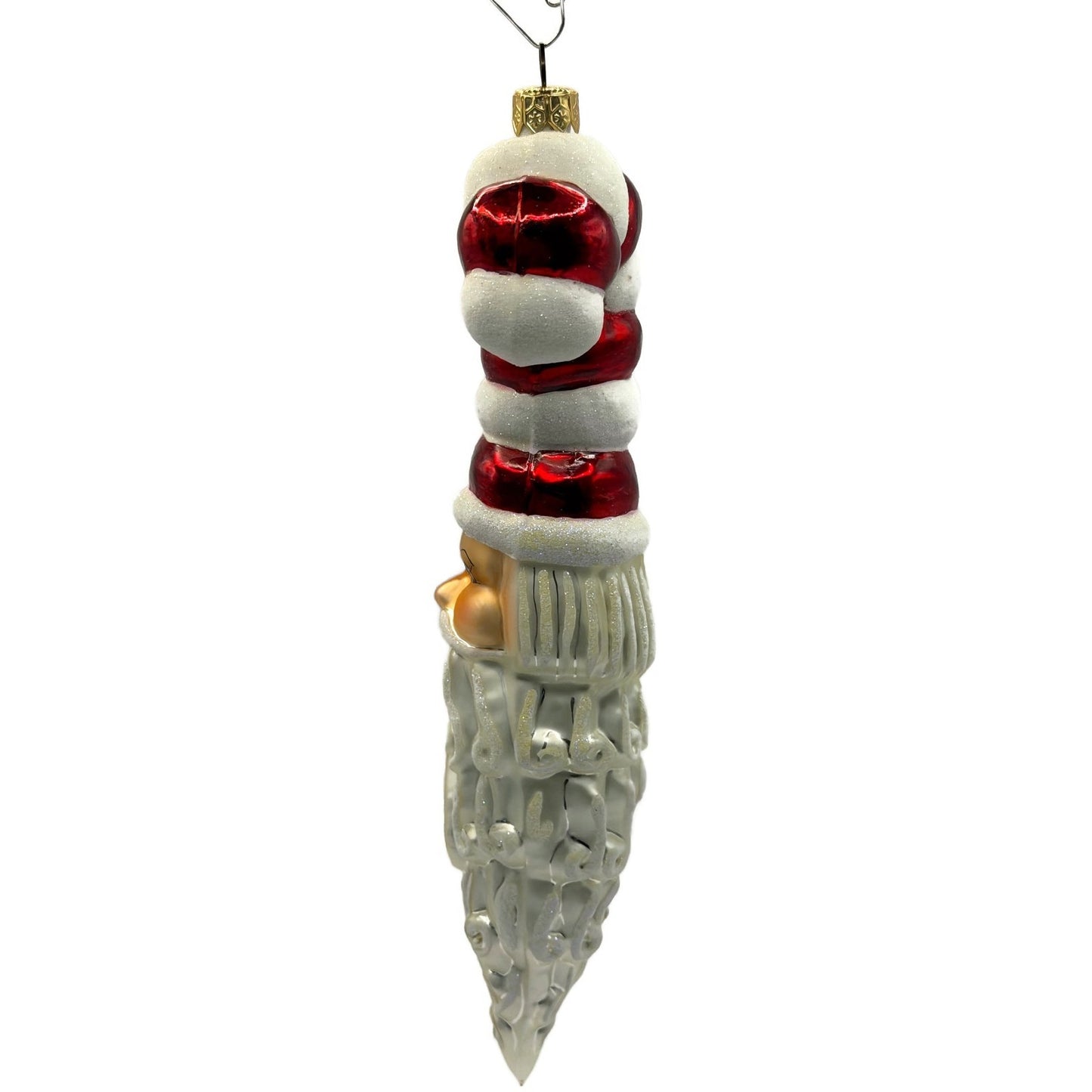 Christopher Radko St Peppermint Candy Cane Hat Santa Christmas Ornament 99-108-0