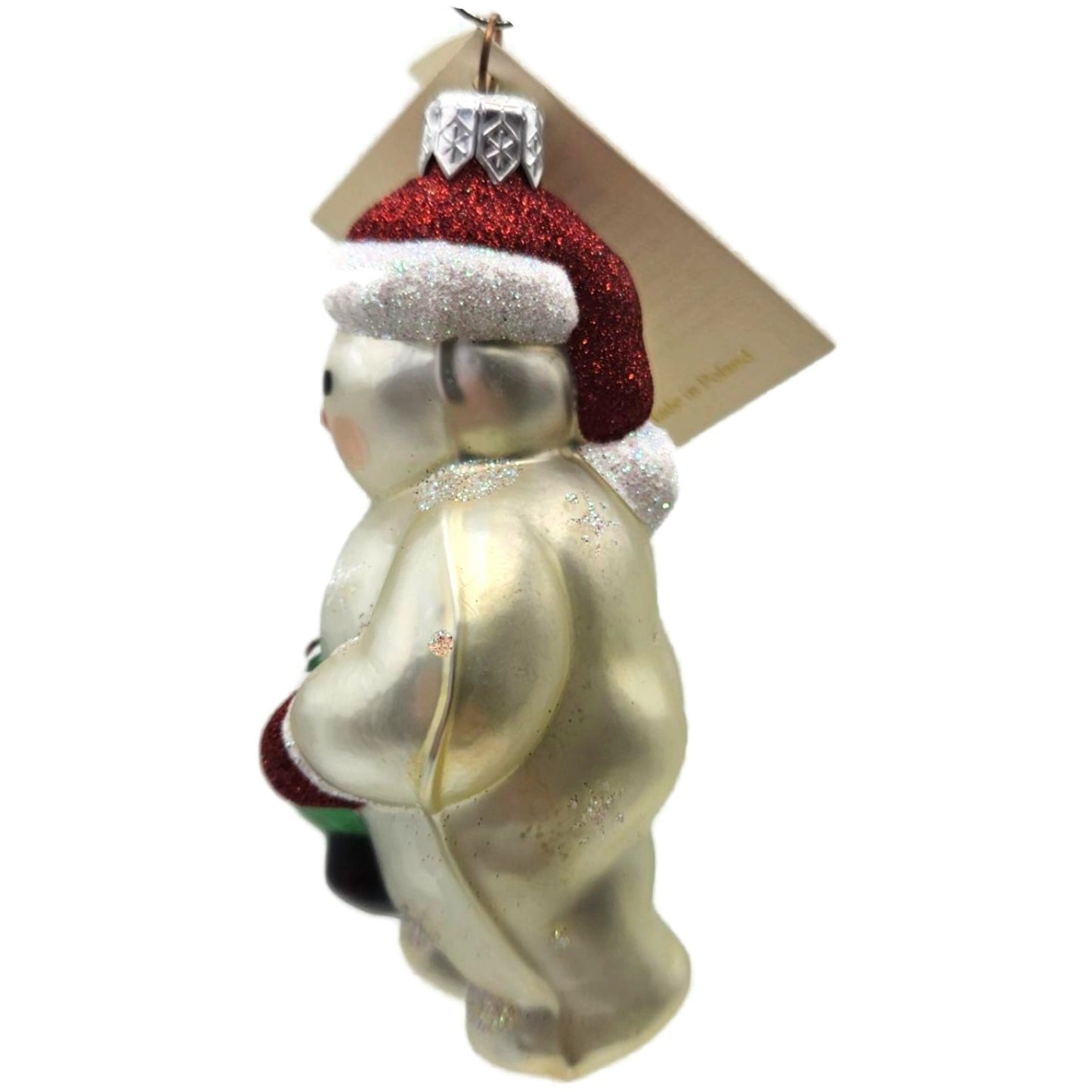 Patricia Breen Henry The Little Snowman Snowflakes Green Red Christmas Ornament