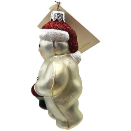 Patricia Breen Henry The Little Snowman Snowflakes Green Christmas Ornament 9816