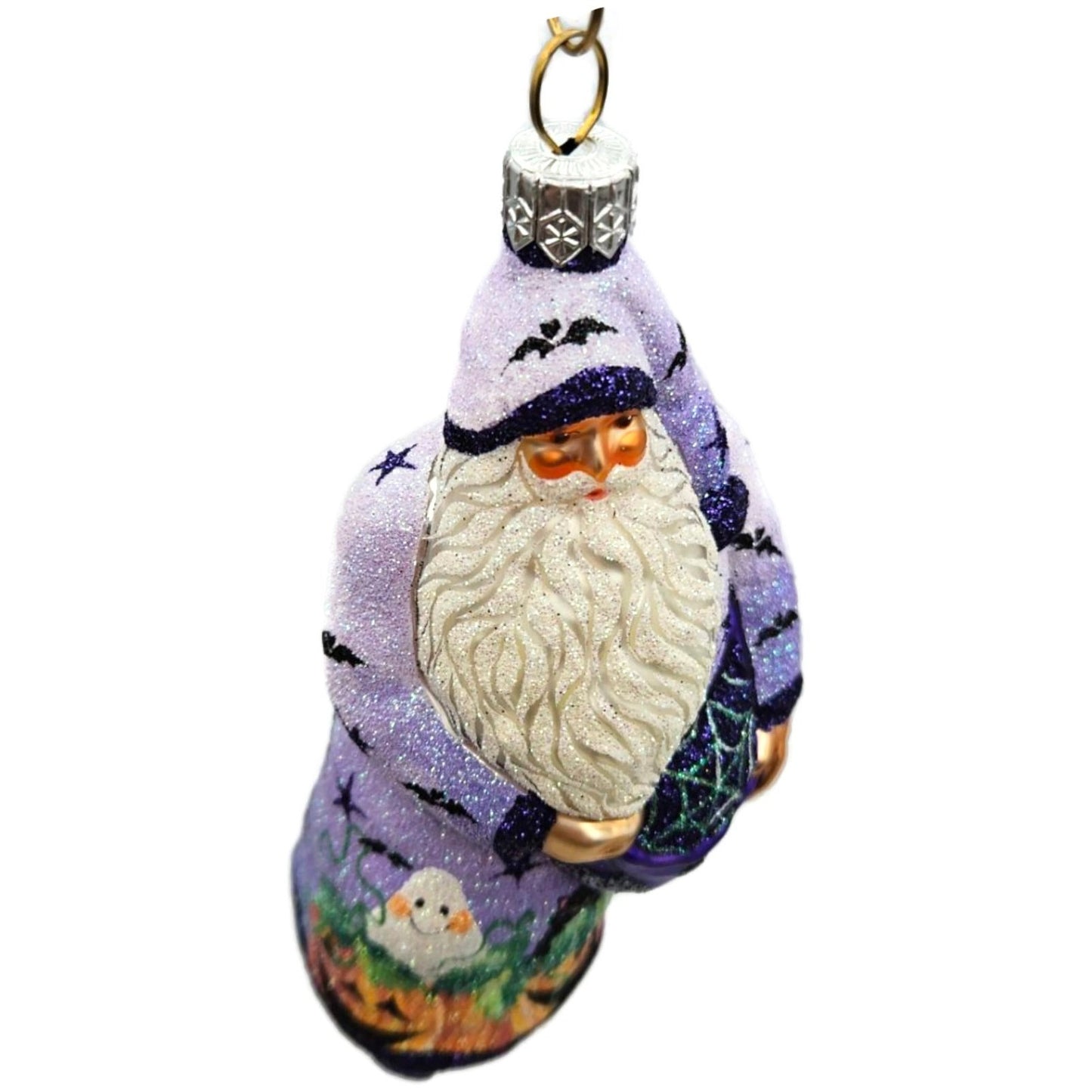 Patricia Breen Remember Me Santa Moon Purple Ghost Halloween Christmas Ornament