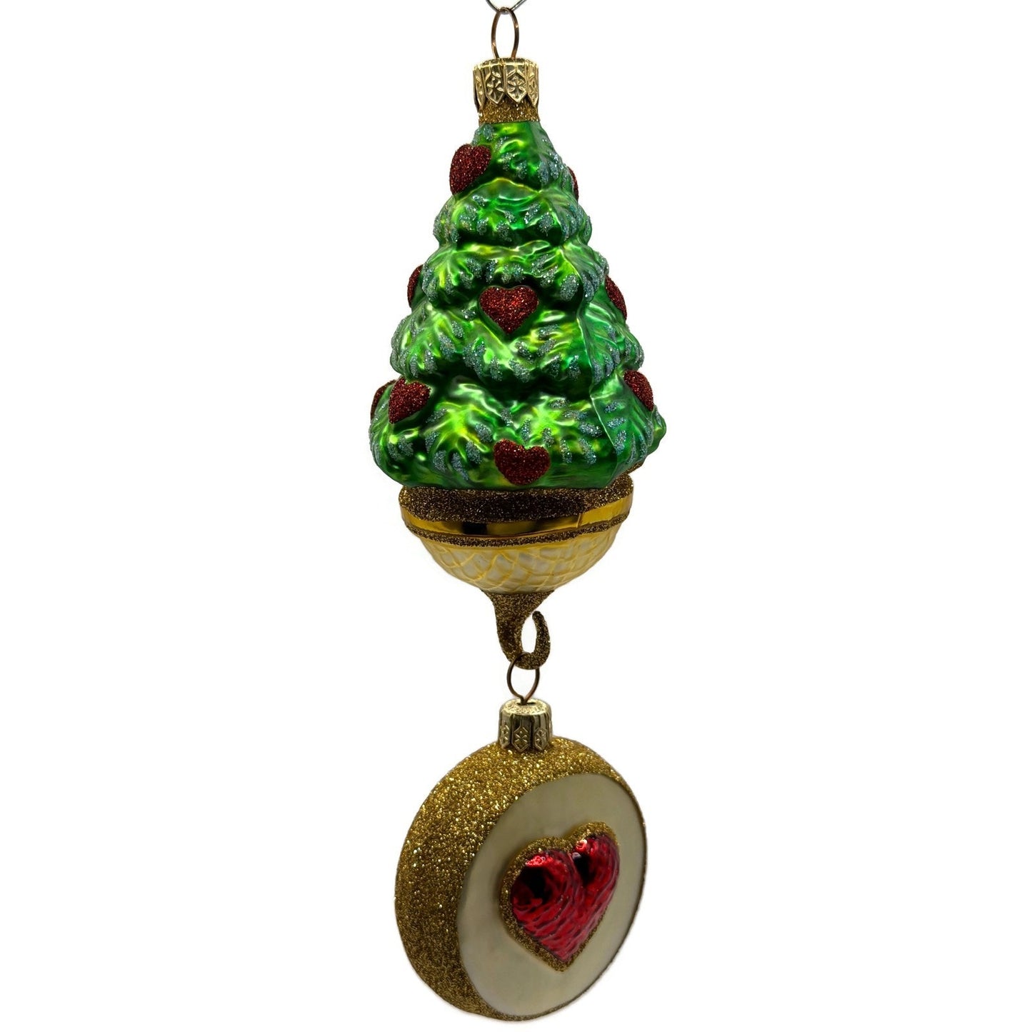 Patricia Breen Five Golden Rings Medallion 12 Days of Christmas Tree Ornament