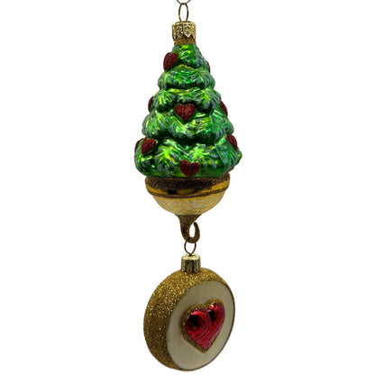 Patricia Breen Five Golden Rings Medallion 12 Days of Christmas Tree Ornament