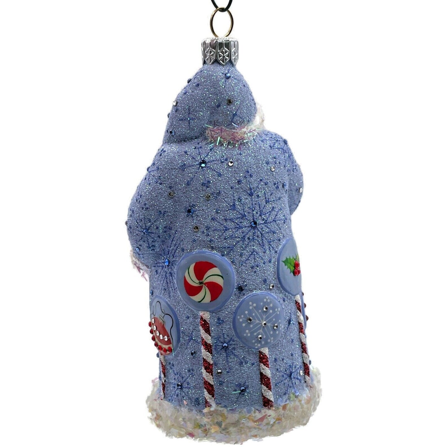 Patricia Breen Signet Santa Christmas Icons Peppermint Christmas Tree Ornament