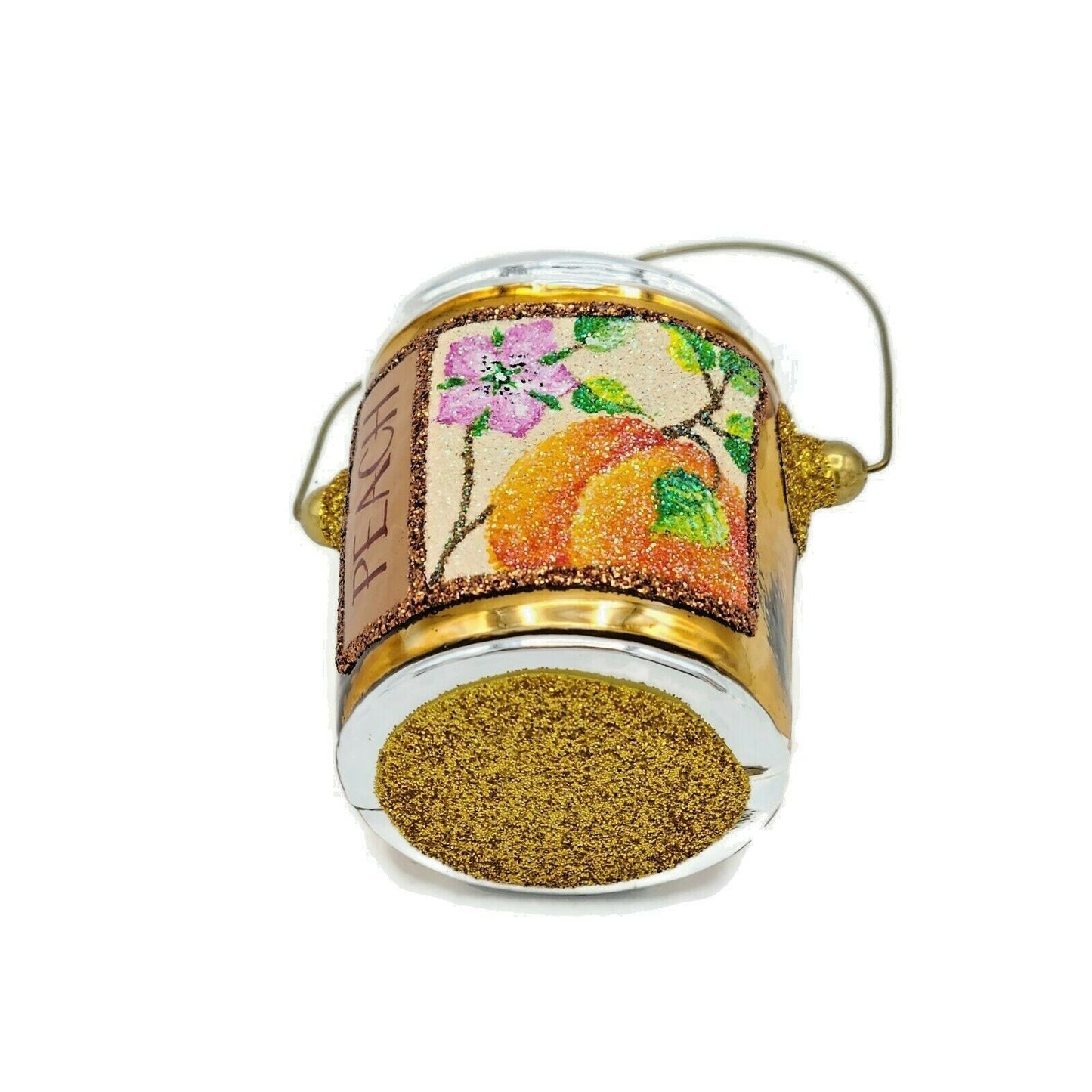 Patricia Breen Colourful Quarts Peach Paint Can Art Spring Christmas Ornament