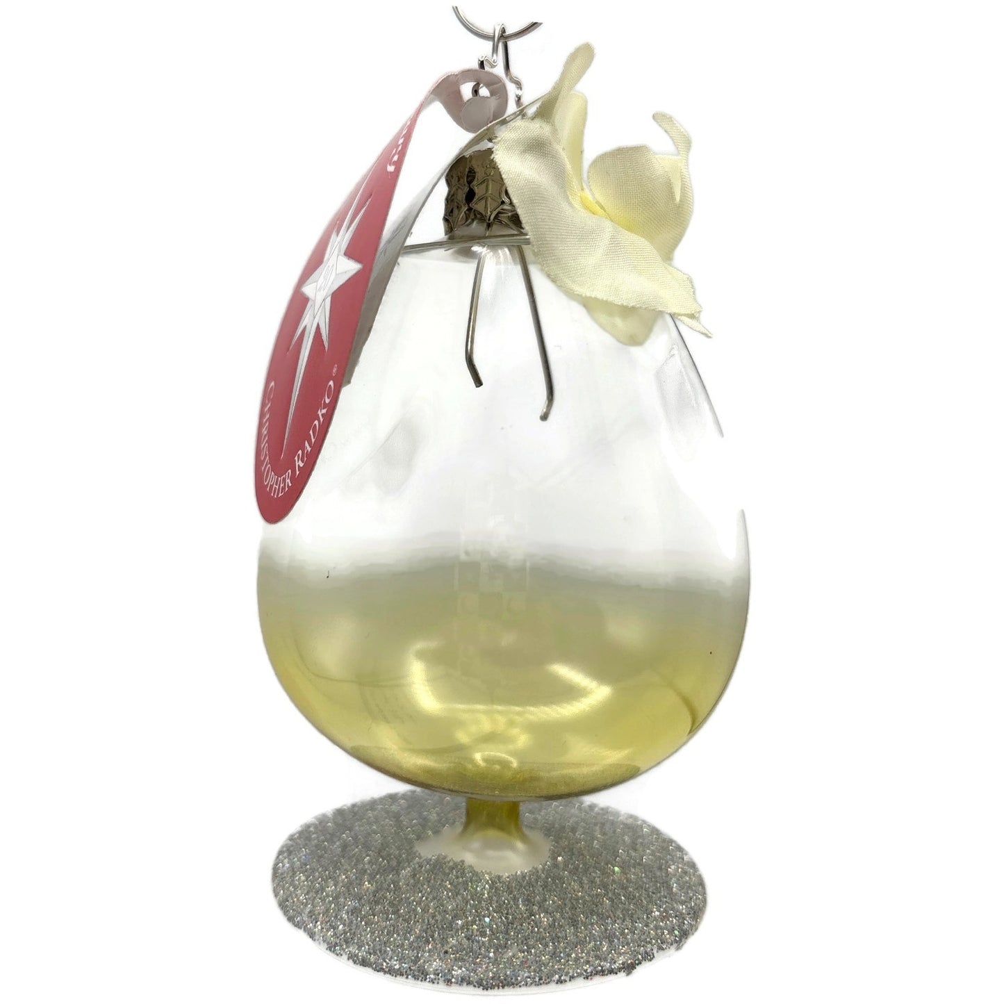 Christopher Radko Mini Happy Hour Cocktail Glass Christmas Tree Ornament 1012019