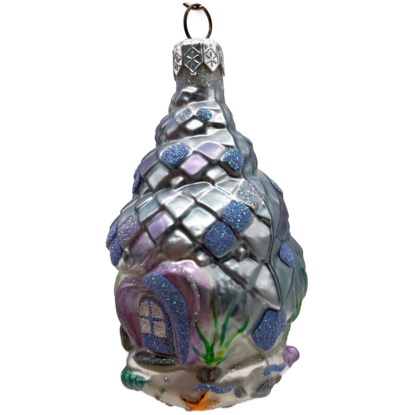 Patricia Breen Seashell Acorn House Blue Lavender Summer Christmas Tree Ornament