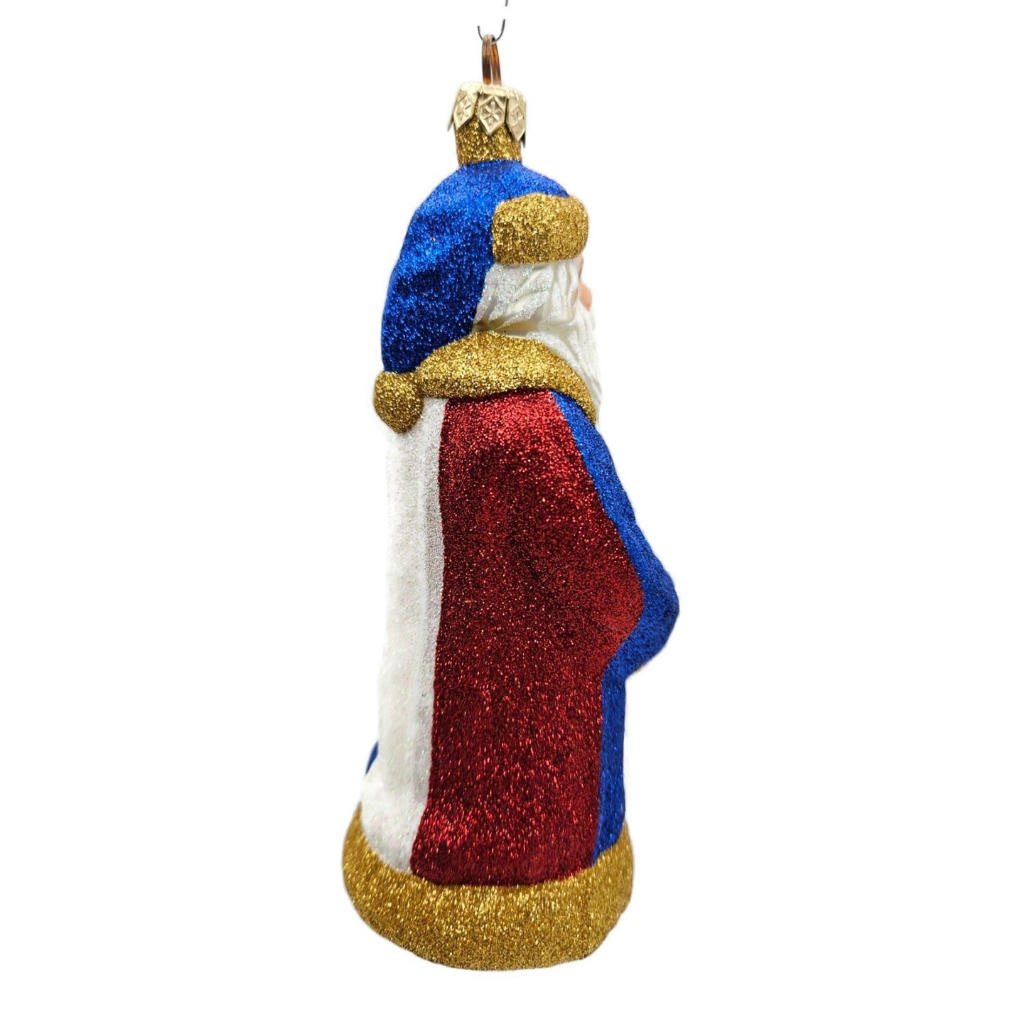 Patricia Breen Parisian Santa Tricolore Paris Christmas Holiday Tree Ornament