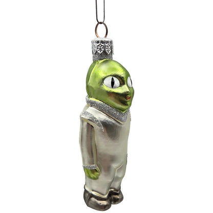 Patricia Breen Walk on the Moon Alien Matte Suit Shoes Space Christmas Ornament