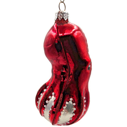 Patricia Breen Olivier Octopus Red Nautical Sea Spring Christmas Tree Ornament