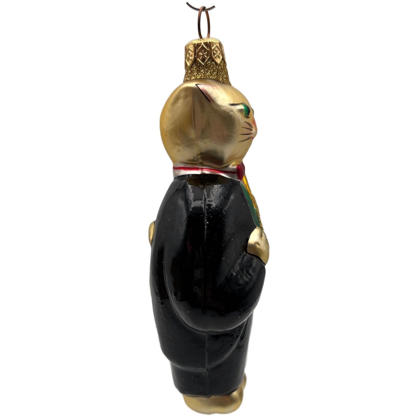 Patricia Breen Fiddling Cat Black Pants Hey Diddle Diddle Christmas Ornament