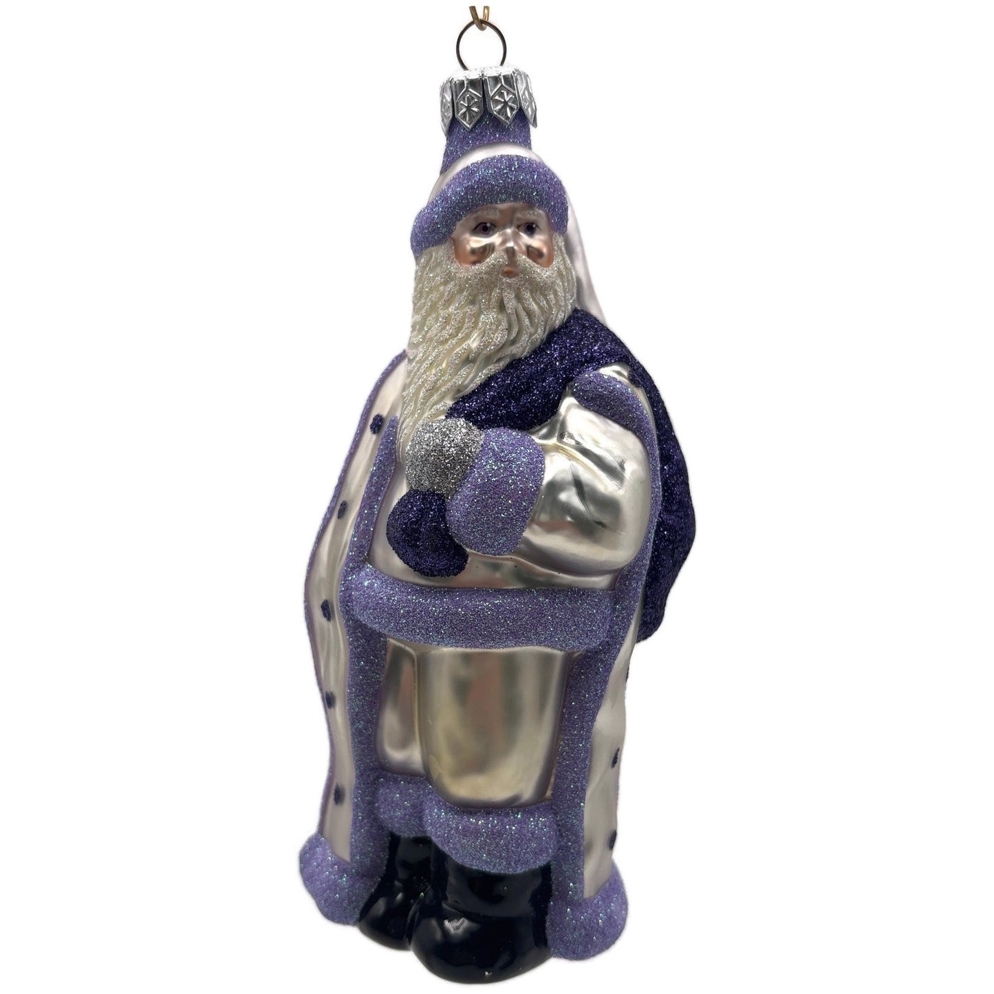 Patricia Breen Jordan Santa Purple Lavender Christmas Tree Ornament Milaeger's