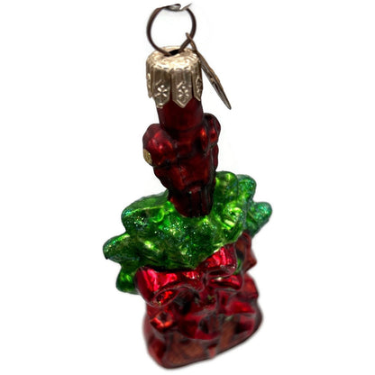 Christopher Radko Holiday Violin Gem Red Instrument Christmas Ornament 00-517-0