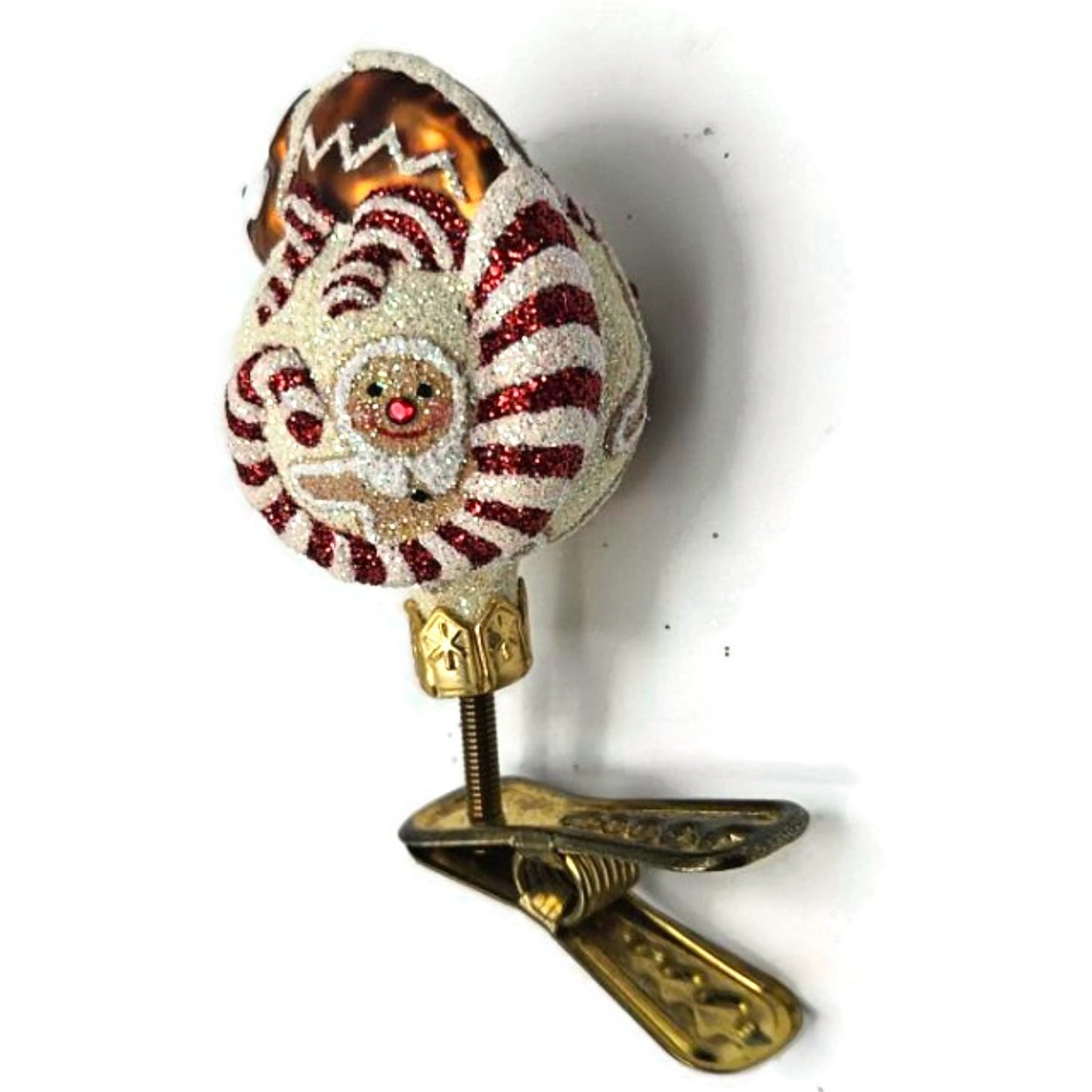 Patricia Breen Ultra Miniature Chameleon Gingerbread Clip On Christmas Ornament