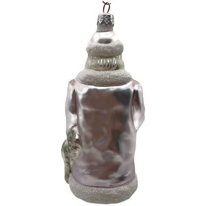 Patricia Breen Just What I Wanted Santa Dog Lavender Christmas Tree Ornament