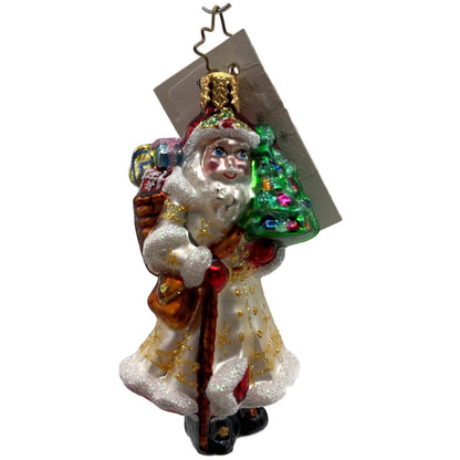 Christopher Radko Satin Winter Nick Little Gems Christmas Tree Ornament 1011242